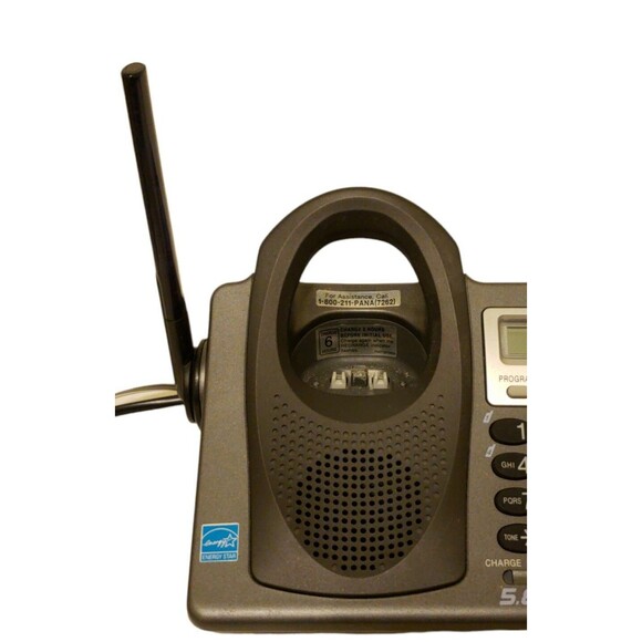 Panasonic kx-tg6500b 5.8 ghz 2 line cordless replacement base for kx-tga650b - Picture 5 of 8